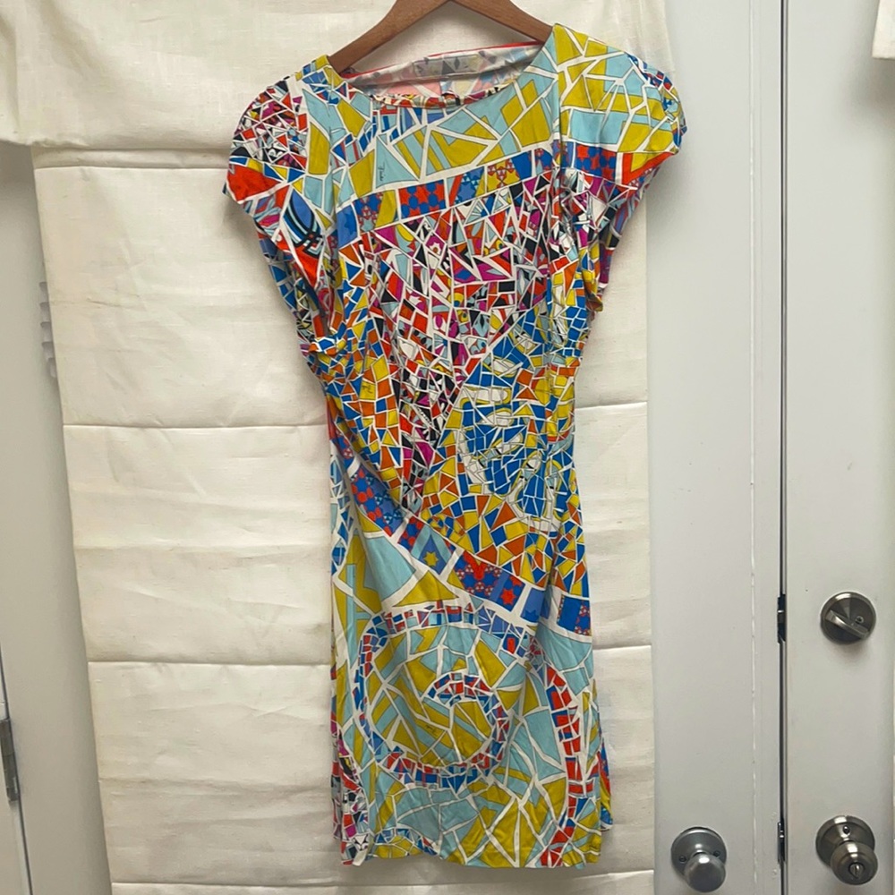 Emilio Pucci multi colored mini dress size 8